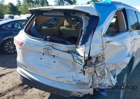 2014 Toyota Highlander Xle V6 from USA, damaged, VIN 5TDJKRFH7ES019410